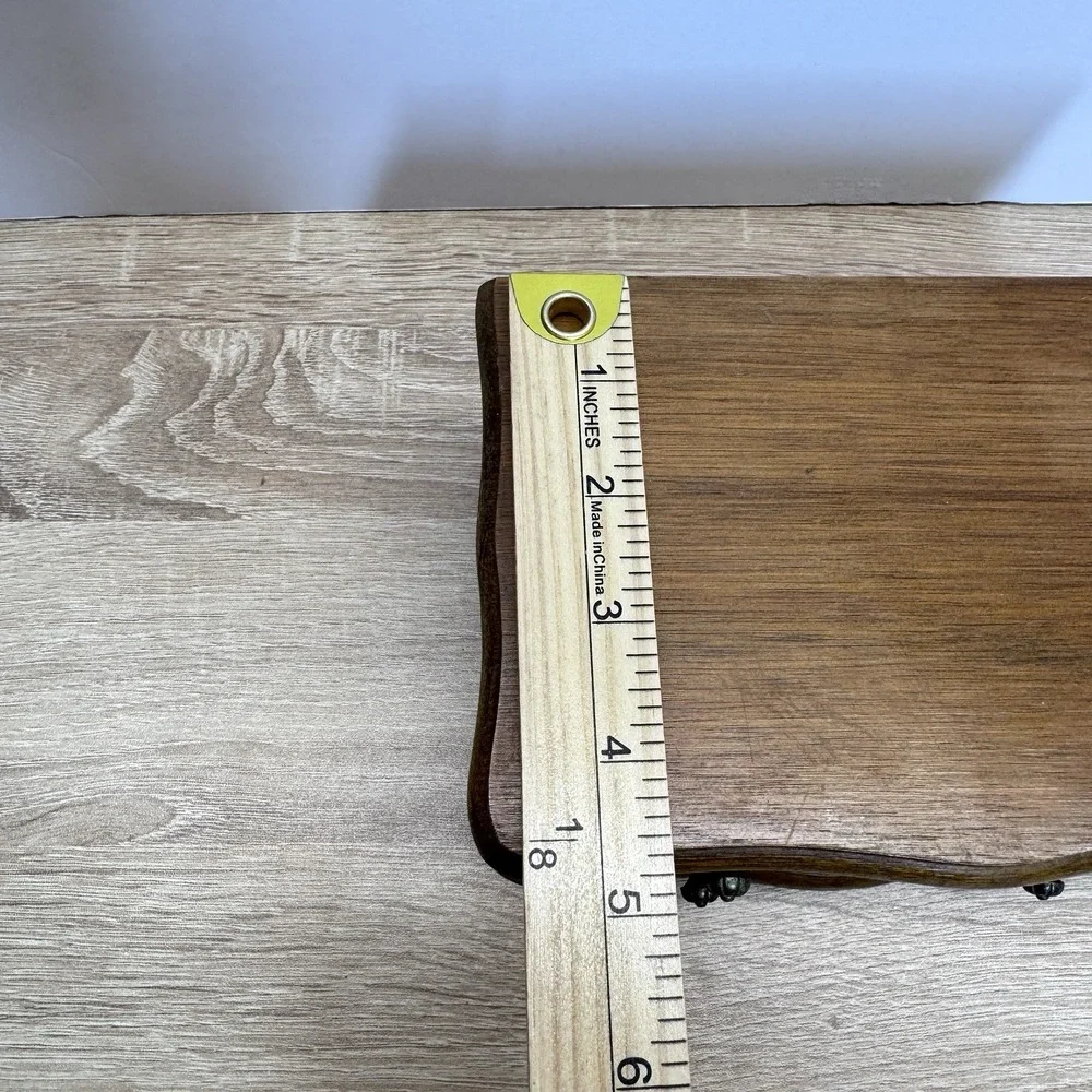 Wooden Jewelry Box Mini Chest 4 Drawer Mirror Top Trinket Storage